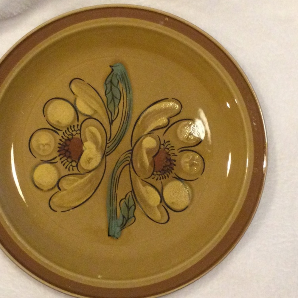 Vintage (1970s) International Stoneware Japan Calypso S296 dinner plate/platter.